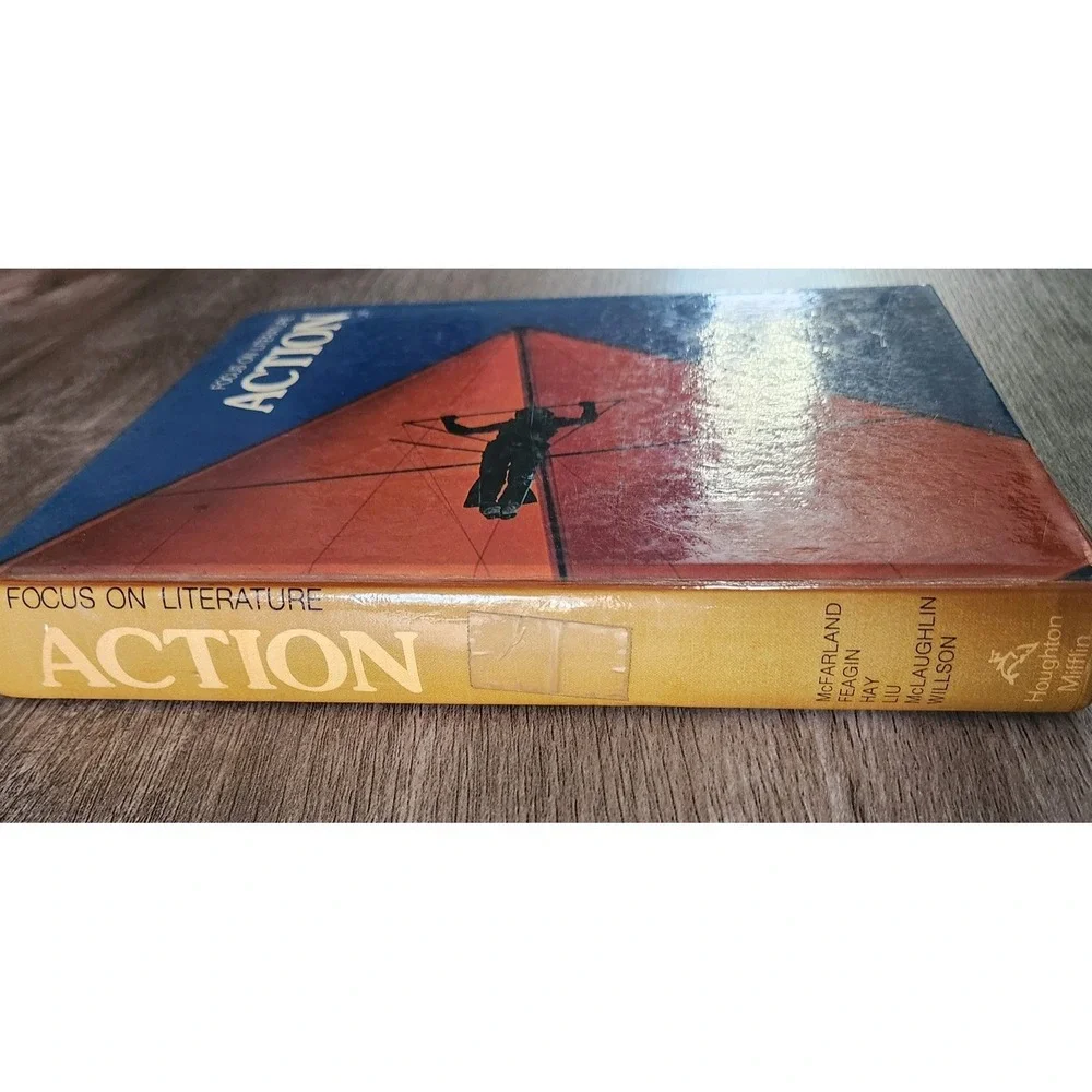 Focus on Literature Action Houghton Mifflin Vintage Hardcover Textbook Anthology